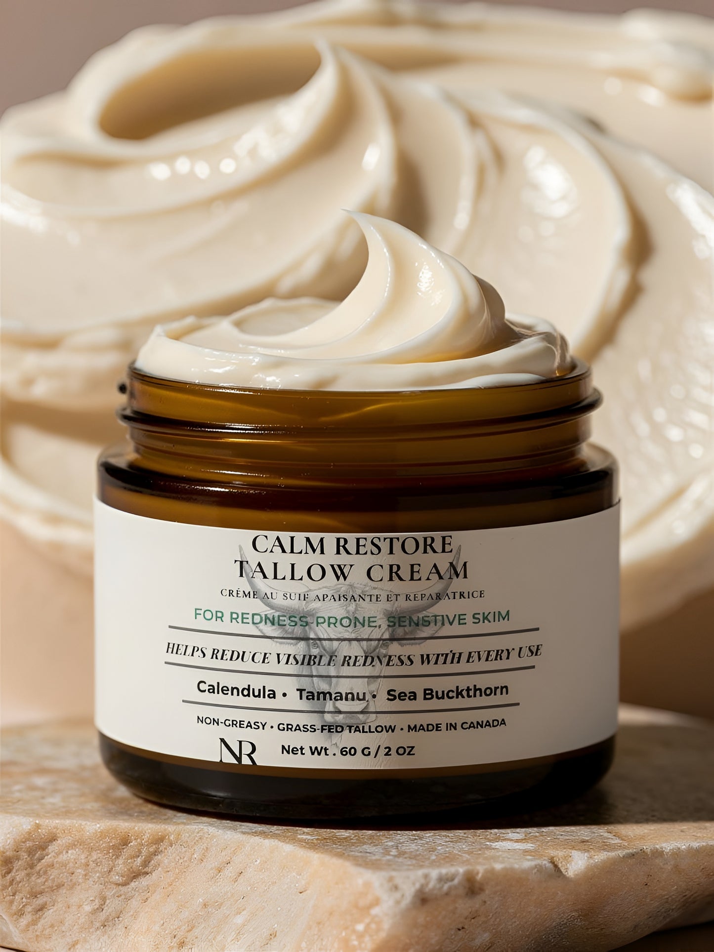 Calm Restore Tallow Cream - For Redness & Reactive Skin