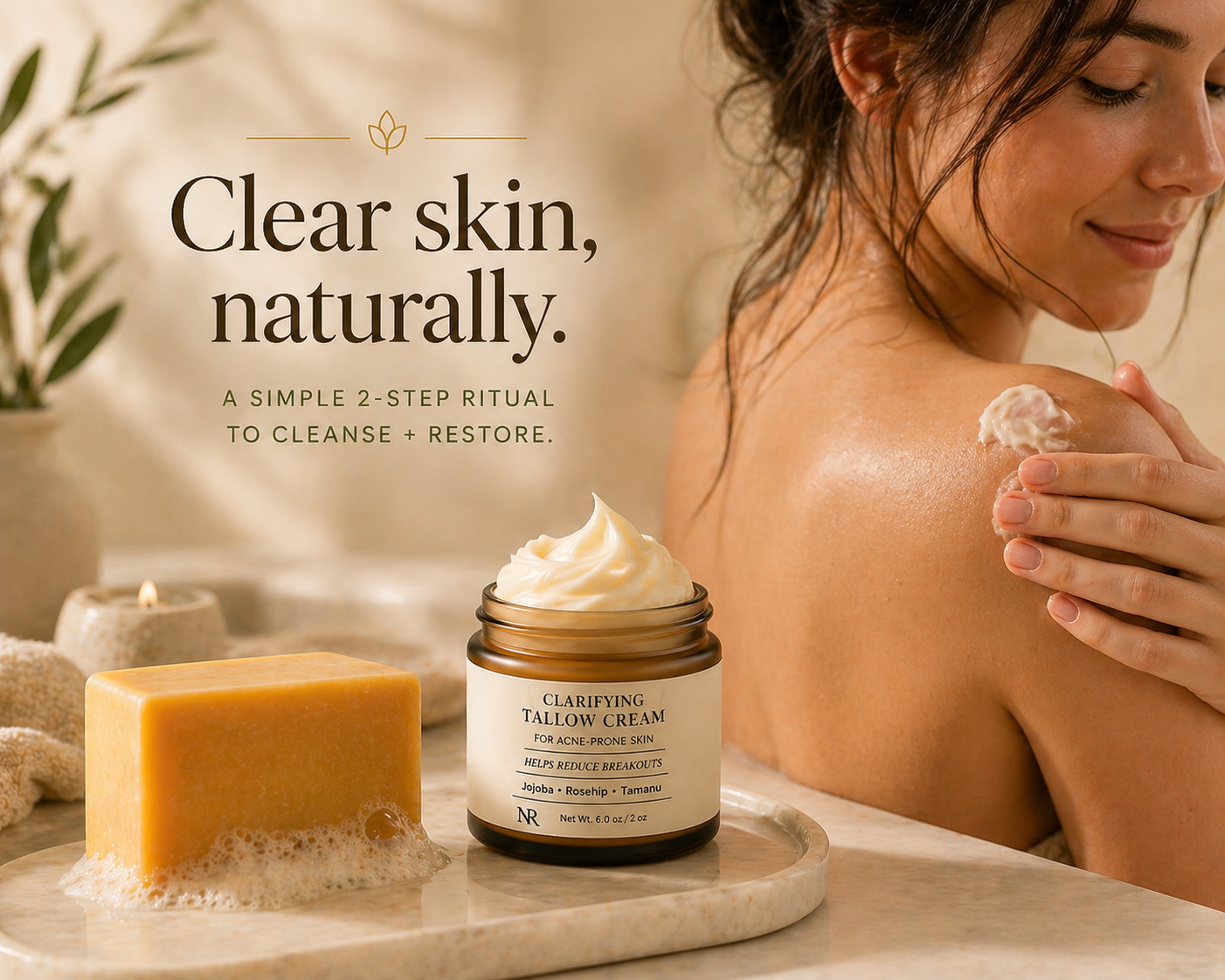 Clear Skin Routine – Daily Acne System for Balanced, Breakout-Prone Skin