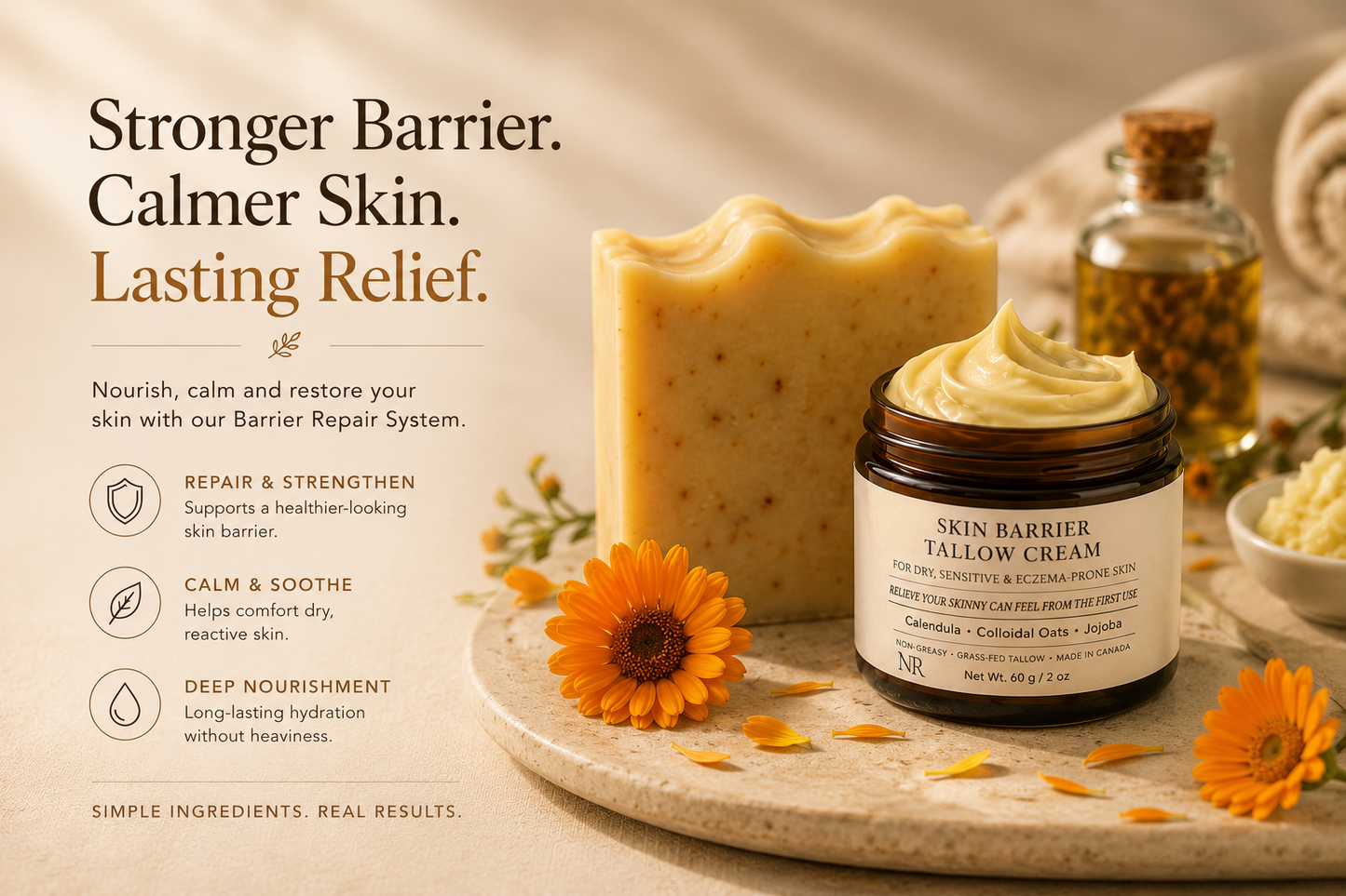 Barrier Repair System – Daily Routine for Dry, Damaged & Eczema-Prone Skin