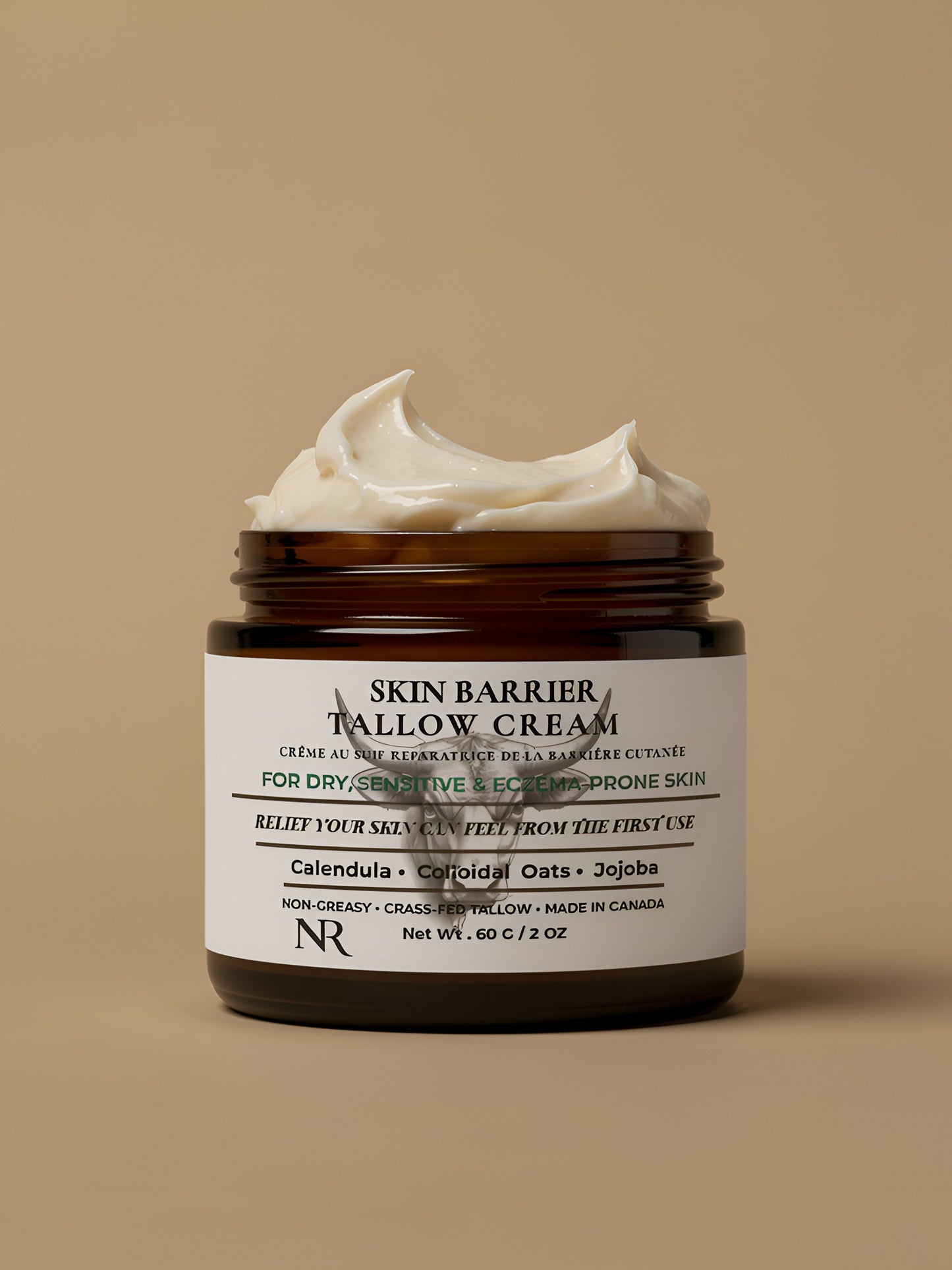 Skin Barrier Tallow Cream - For Dry, Eczema-Prone Skin