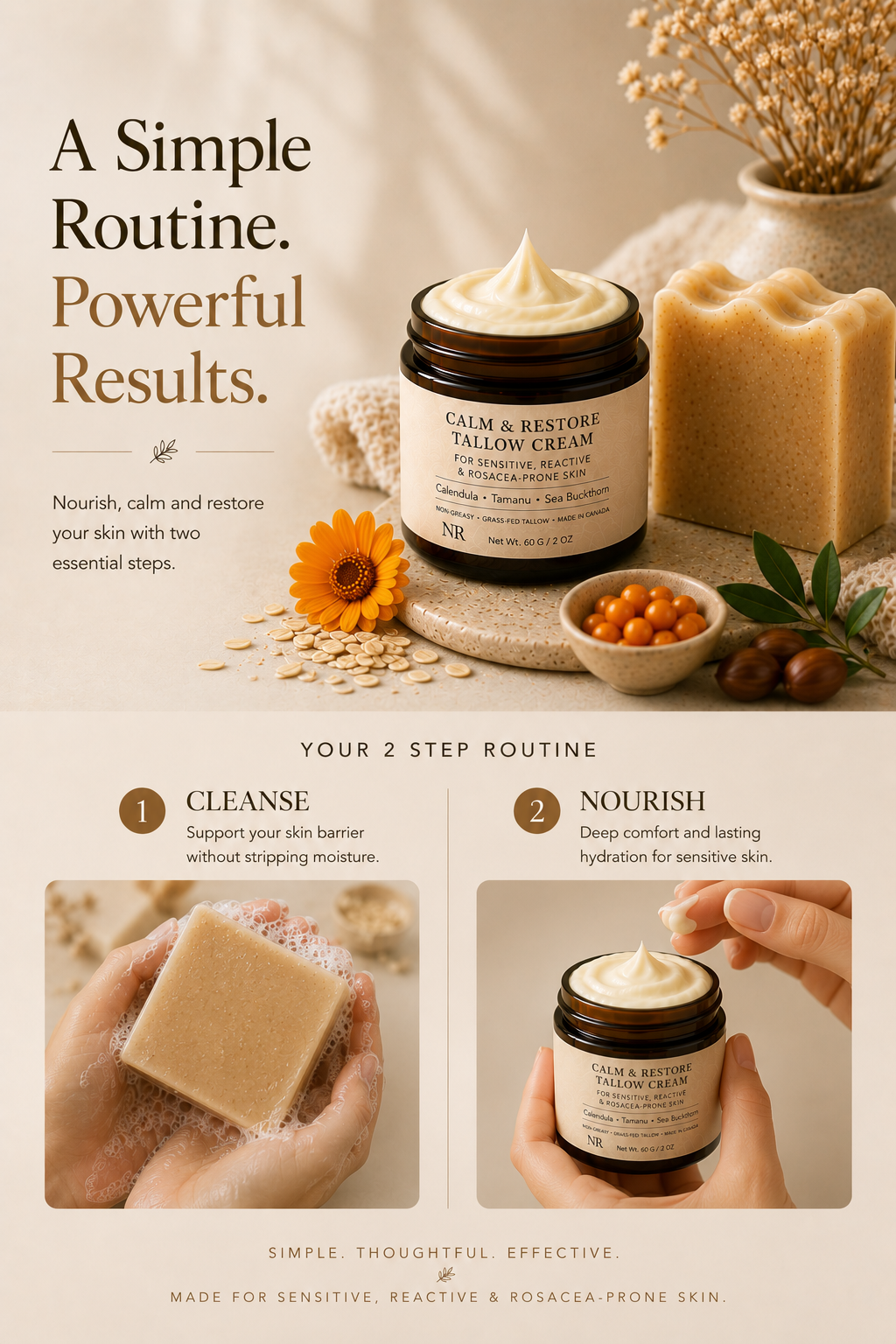 Calm & Restore System – Gentle Routine for Redness & Reactive Skin