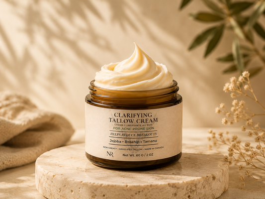 Clarifying Tallow Cream - For Acne-Prone, Sensitive Skin